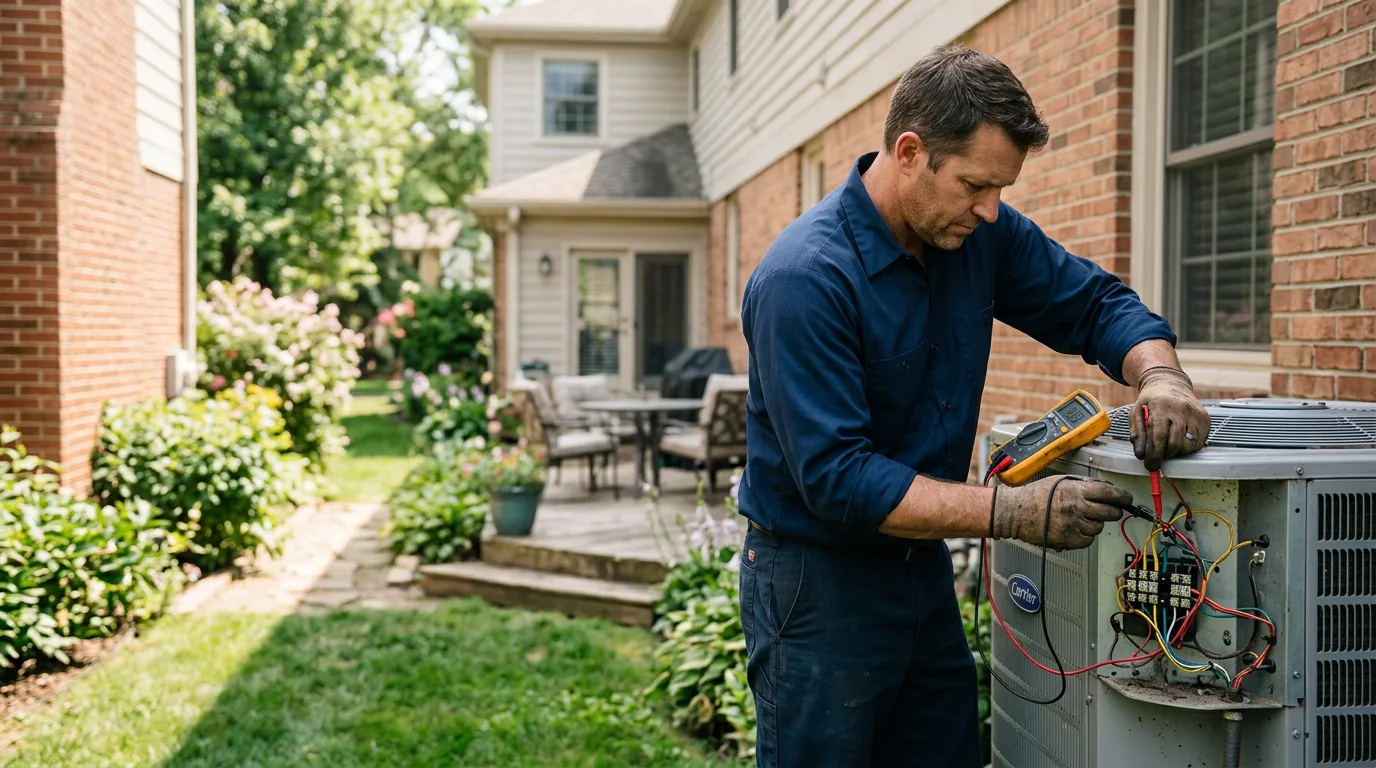 HVAC technician working near Hampton, GA